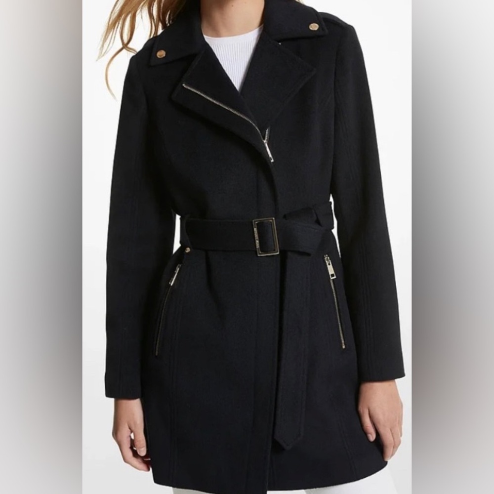 Michael kors Black Wool Blend coat